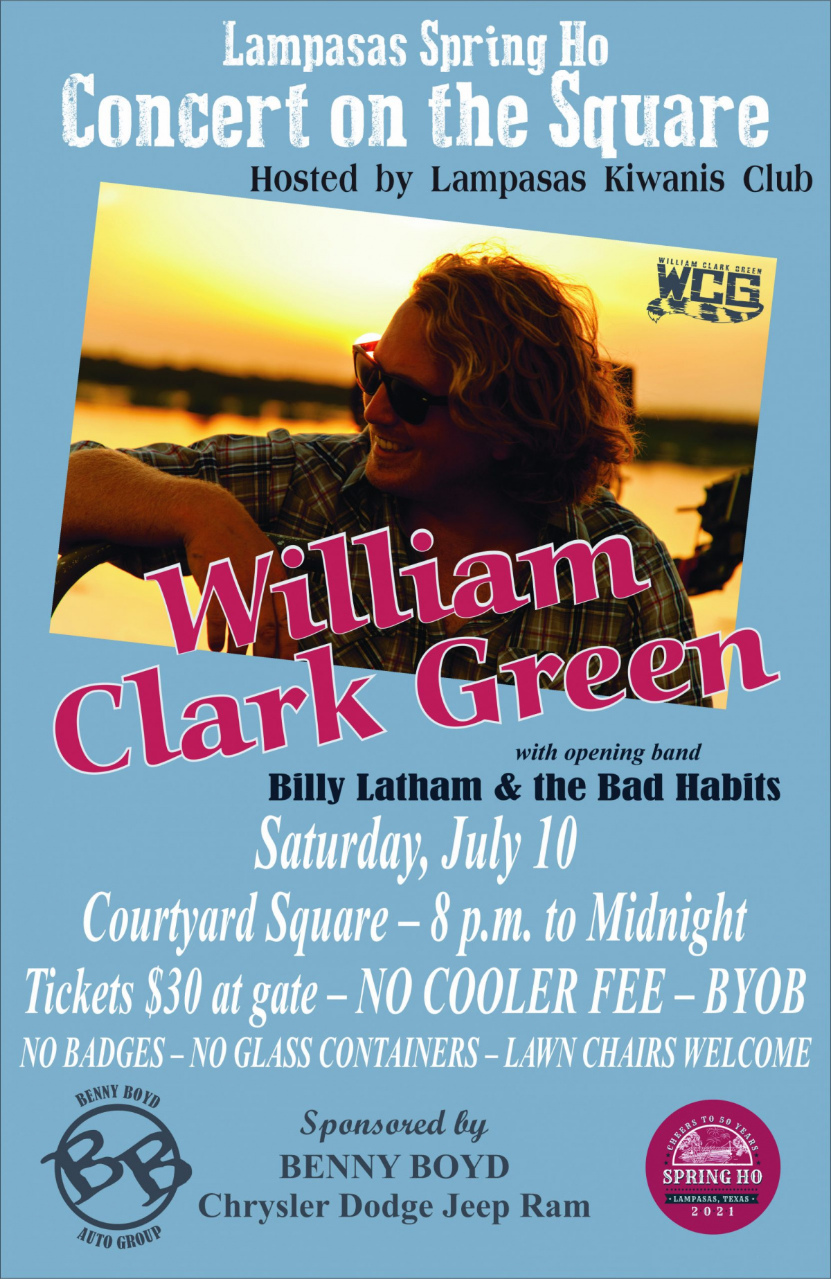 Win Tickets To See William Clark Green At The Lampasas Spring Ho
