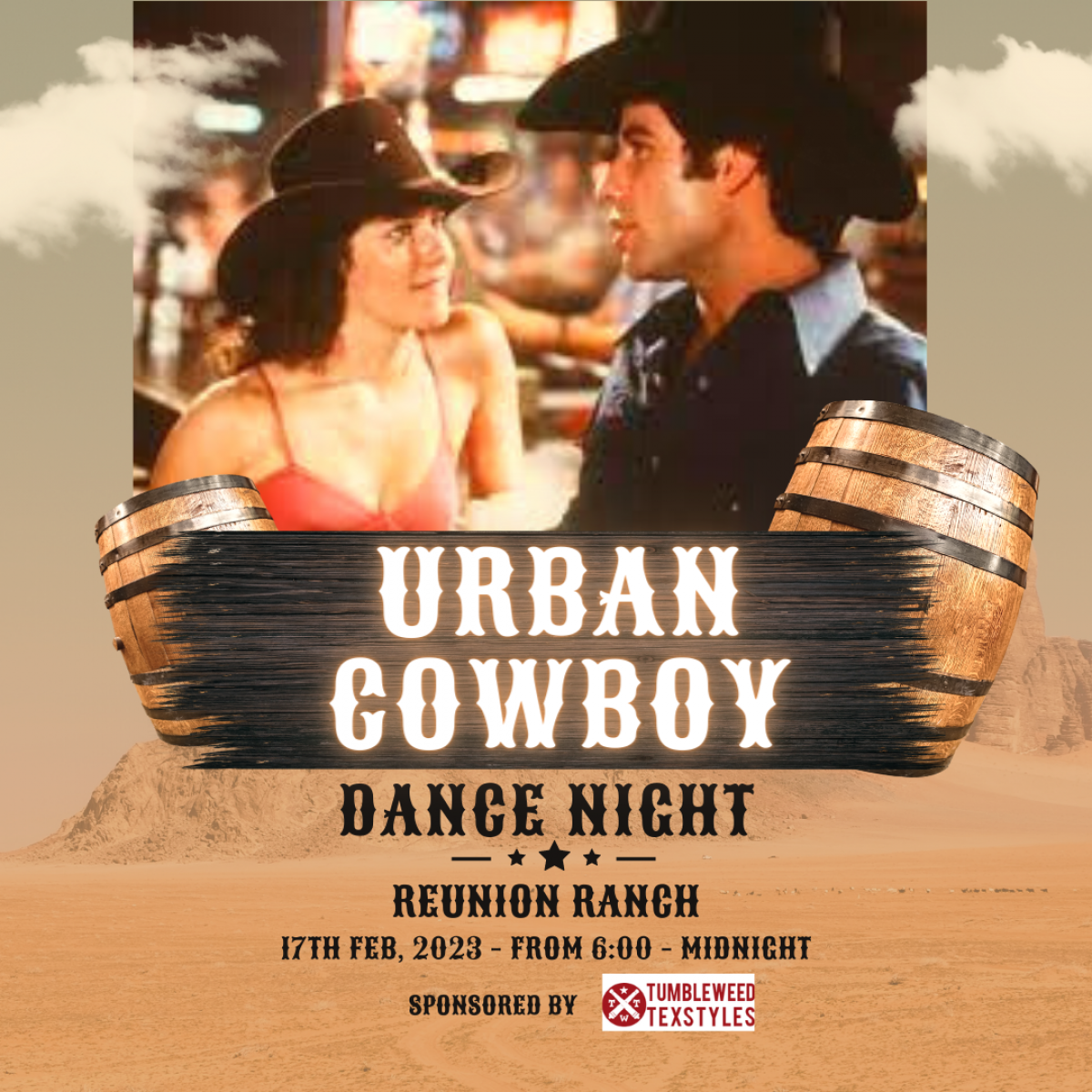 Enter To Win Two Tickets to Urban Cowboy Dance Night at Reunion Ranch