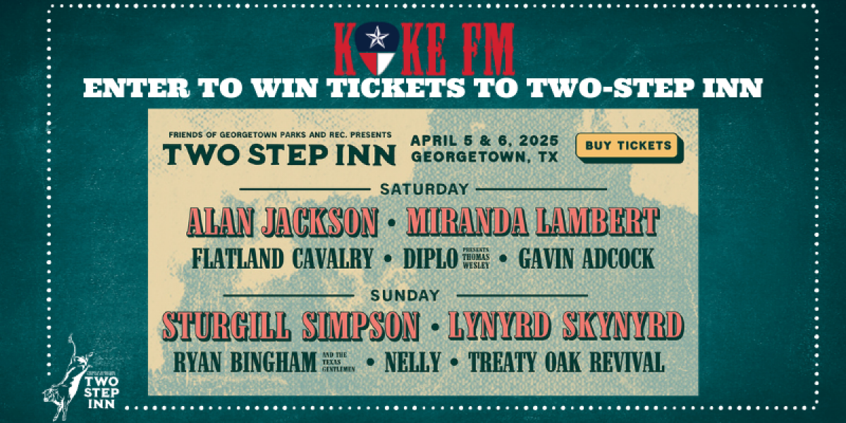 WIN TICKETS TO TWO STEP INN TICKETS IN GEORGETOWN,TX!
